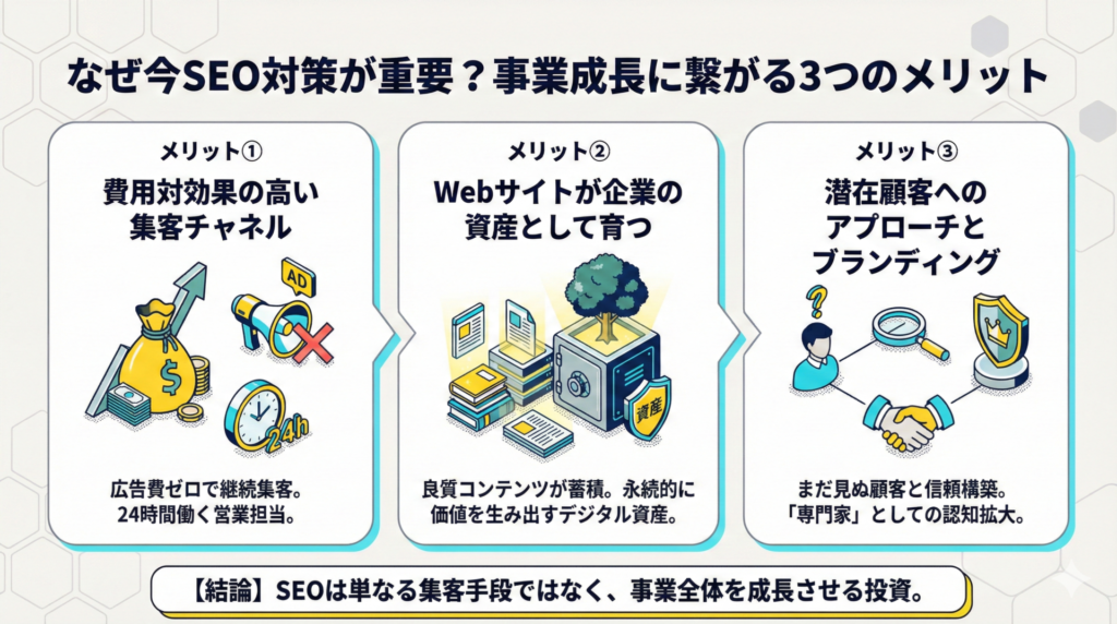 SEO対策のメリット