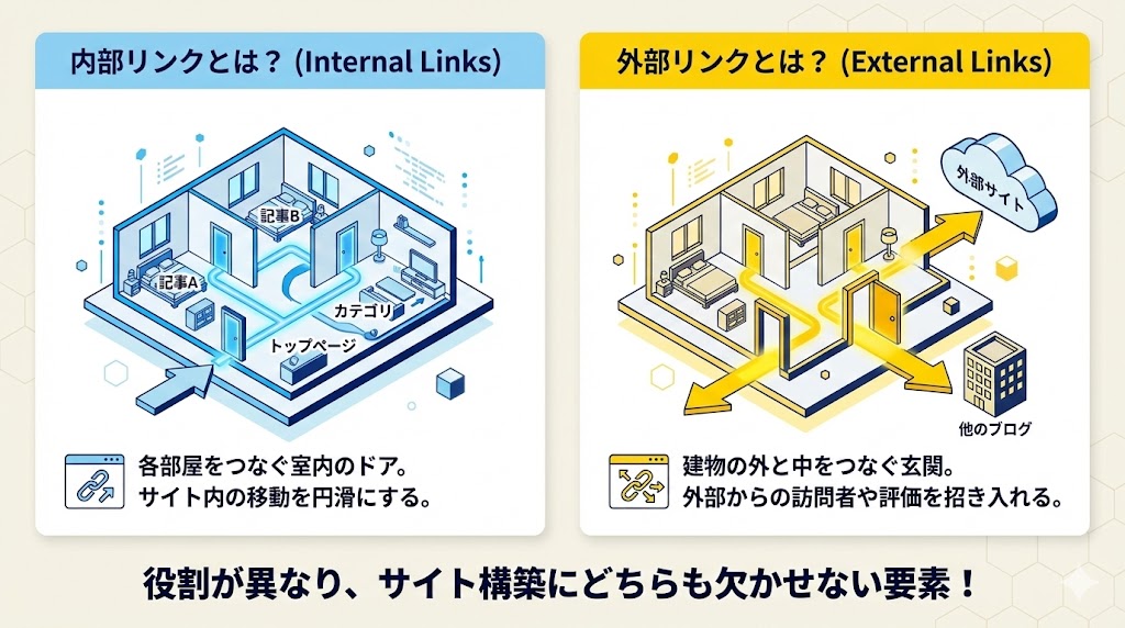 内部リンクとは？外部リンクとの違い