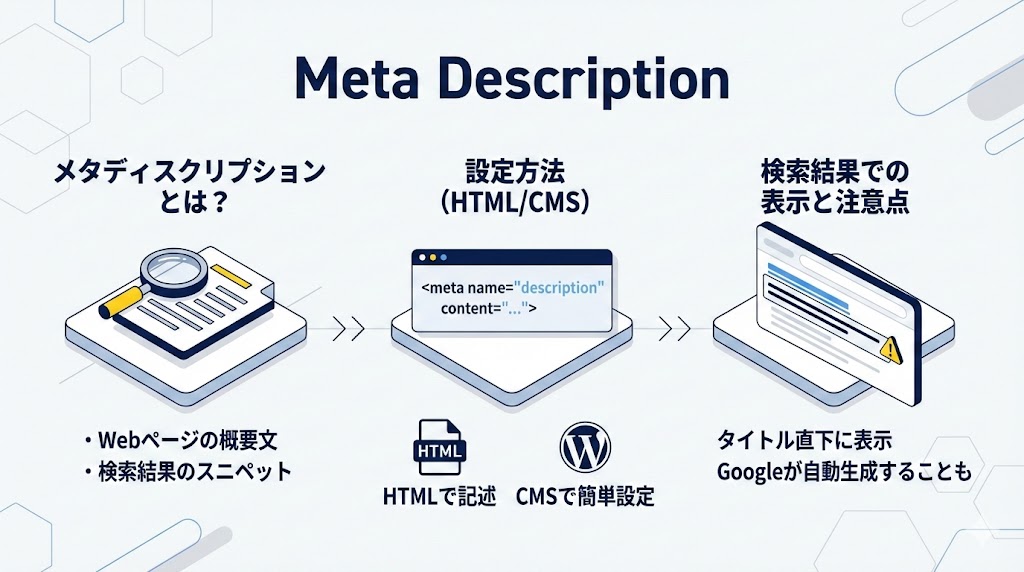メタディスクリプションとは?基本を理解しよう