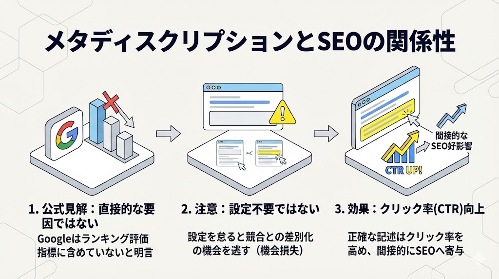 メタディスクリプションとSEOの関係性