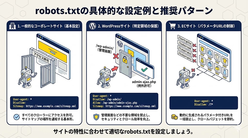 【コピペOK】サイトの種類別robots.txt設定サンプル