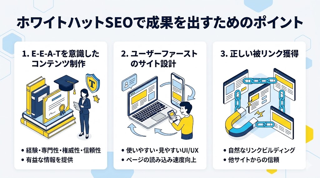 ホワイトハットSEOで成果を出すためのポイント