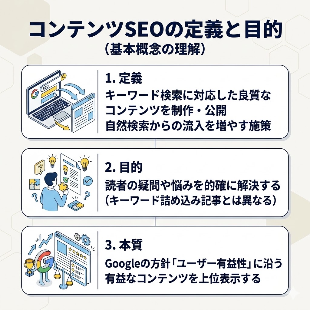 コンテンツSEOとは？基本概念を理解しよう