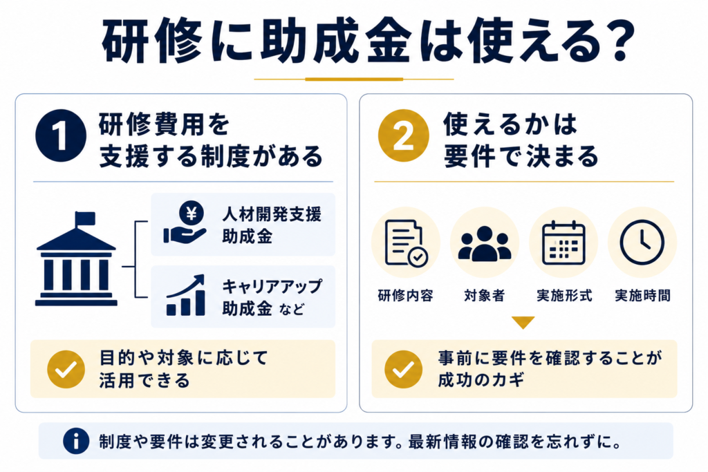研修に助成金は使える?アイキャッチ