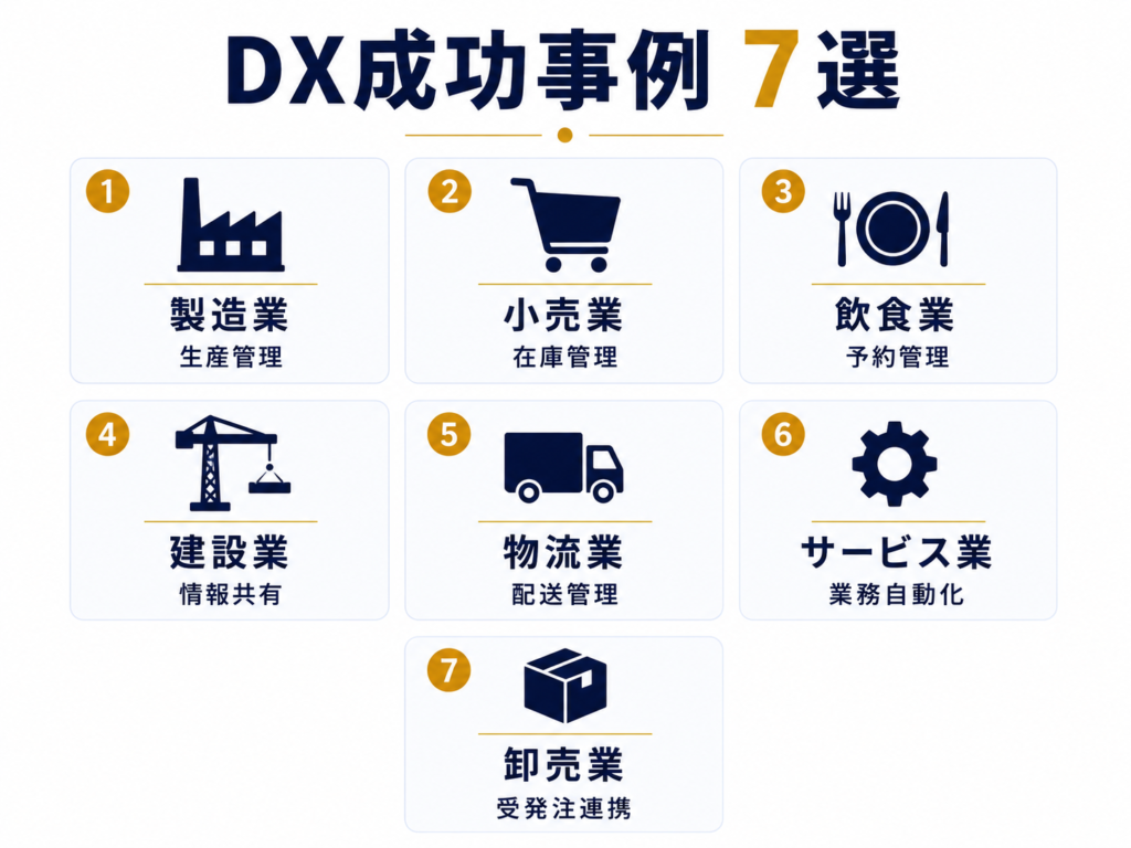 業種別中小企業のDX成功事例7選