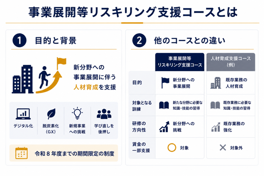 事業展開等リスキリング支援コースとは