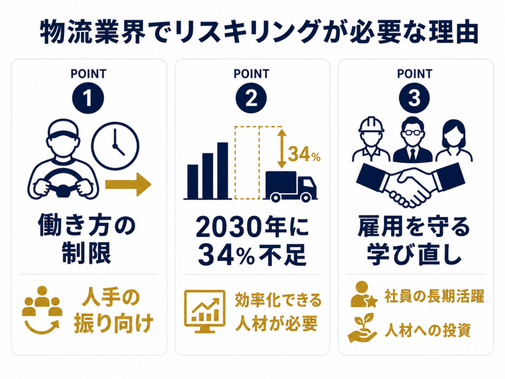 物流業界でリスキリングが避けられない理由