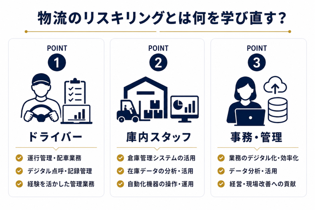 物流のリスキリングとは何を学び直す?